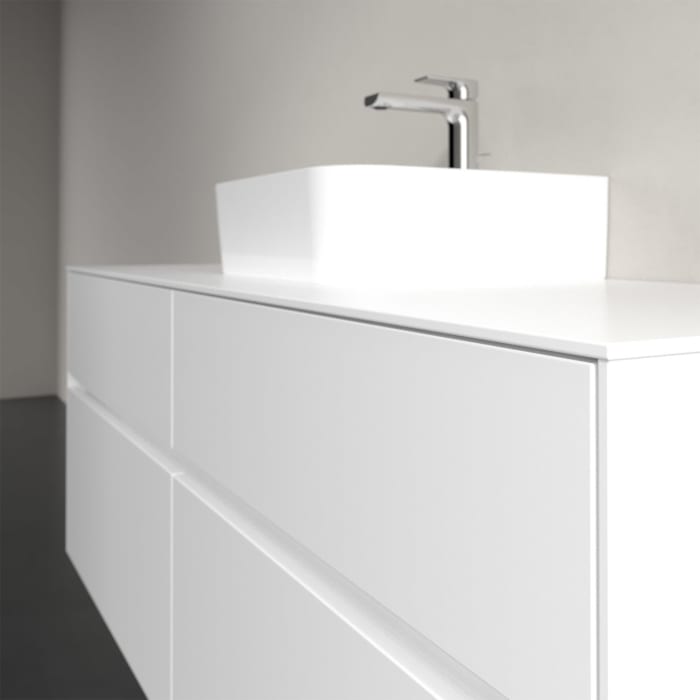 Villeroy & Boch Collaro Waschtischunterschrank 140 x 50 cm, mit 4 Auszügen und LED-Beleuchtung für Finion Waschtisch