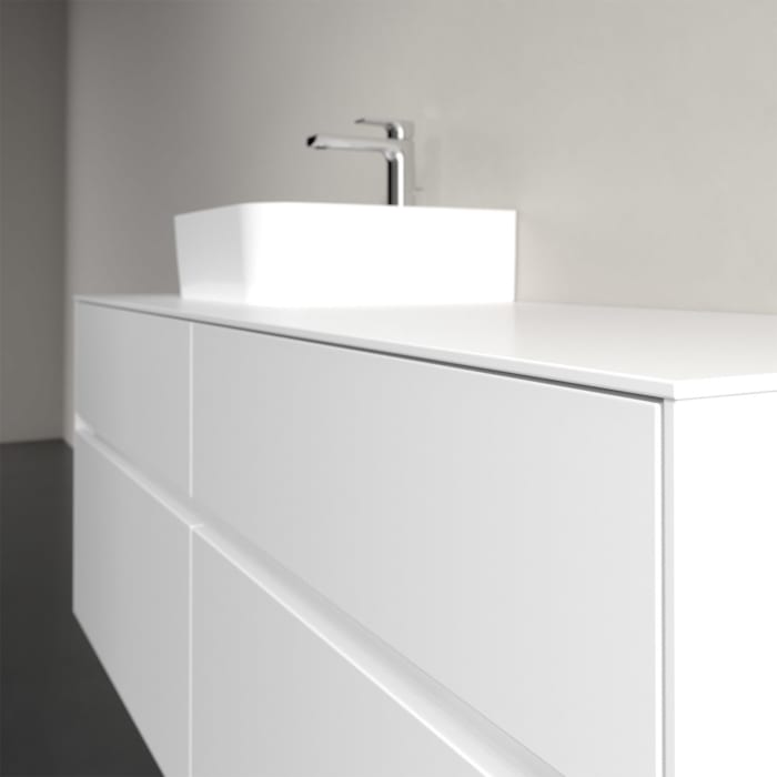 Villeroy & Boch Collaro Waschtischunterschrank 140 x 50 cm, mit 4 Auszügen und LED-Beleuchtung für Finion Waschtisch