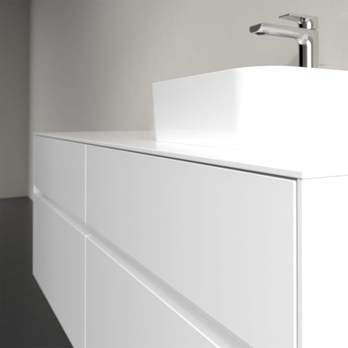 Villeroy & Boch Collaro Waschtischunterschrank 140 x 50 cm, mit 4 Auszügen und LED-Beleuchtung für Finion Waschtisch