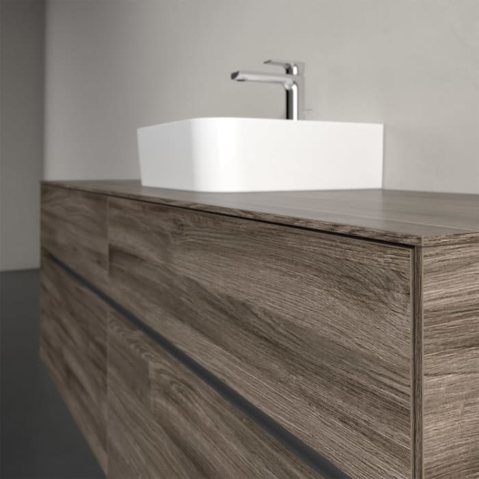 Villeroy & Boch Collaro Waschtischunterschrank 160 x 50 cm, mit 4 Auszügen und LED-Beleuchtung für Finion Waschtisch