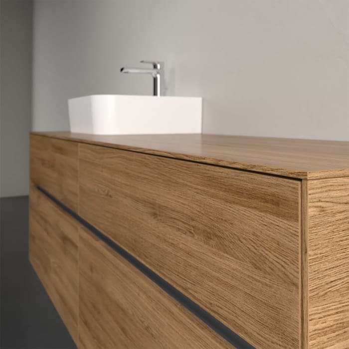 Villeroy & Boch Collaro Waschtischunterschrank 160 x 50 cm, mit 4 Auszügen und LED-Beleuchtung für Finion Waschtisch