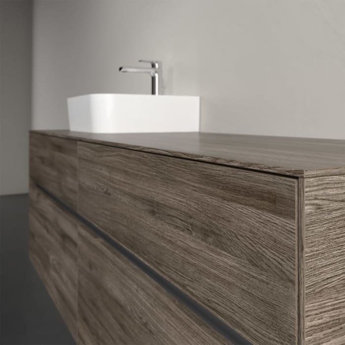 Villeroy & Boch Collaro Waschtischunterschrank 160 x 50 cm, mit 4 Auszügen und LED-Beleuchtung für Finion Waschtisch