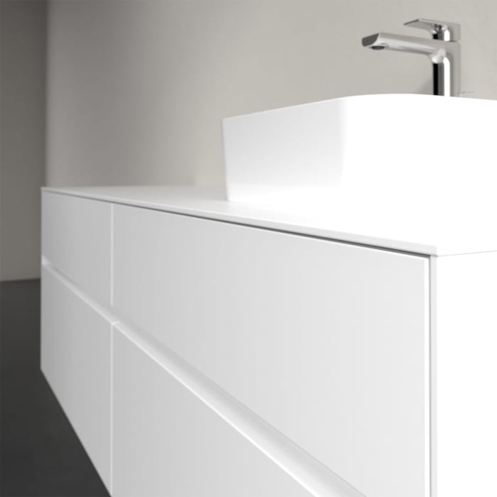 Villeroy & Boch Collaro Waschtischunterschrank 160 x 50 cm, mit 4 Auszügen und LED-Beleuchtung für Finion Waschtisch