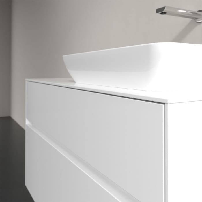 Villeroy & Boch Collaro Waschtischunterschrank 100 x 50 cm, mit 2 Auszügen und LED-Beleuchtung für Venticello Waschtisch