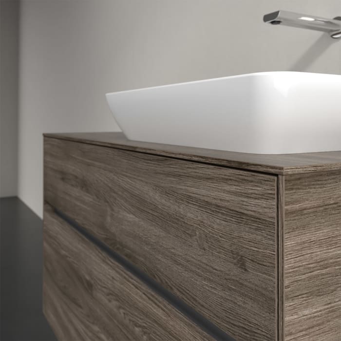 Villeroy & Boch Collaro Waschtischunterschrank 100 x 50 cm, mit 2 Auszügen und LED-Beleuchtung für Venticello Waschtisch