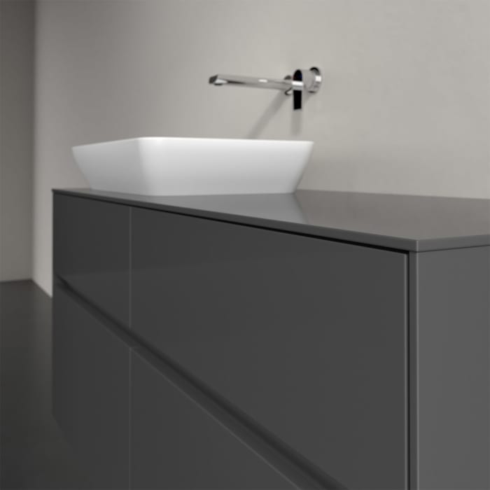 Villeroy & Boch Collaro Waschtischunterschrank 120 x 50 cm, mit 4 Auszügen und LED-Beleuchtung für Venticello Waschtisch