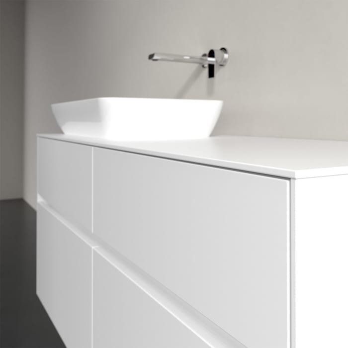 Villeroy & Boch Collaro Waschtischunterschrank 120 x 50 cm, mit 4 Auszügen und LED-Beleuchtung für Venticello Waschtisch