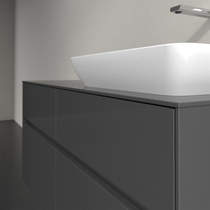 Villeroy & Boch Collaro Waschtischunterschrank 120 x 50 cm, mit 4 Auszügen und LED-Beleuchtung für Venticello Waschtisch