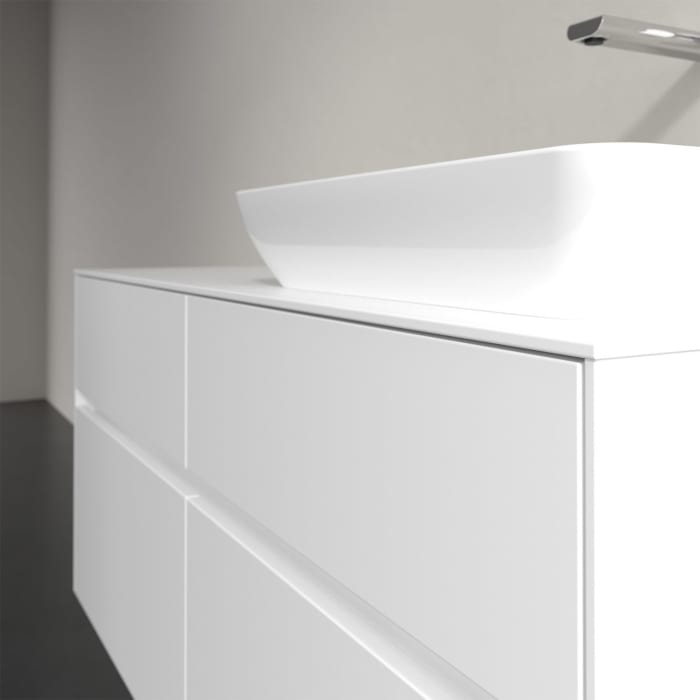 Villeroy & Boch Collaro Waschtischunterschrank 120 x 50 cm, mit 4 Auszügen und LED-Beleuchtung für Venticello Waschtisch