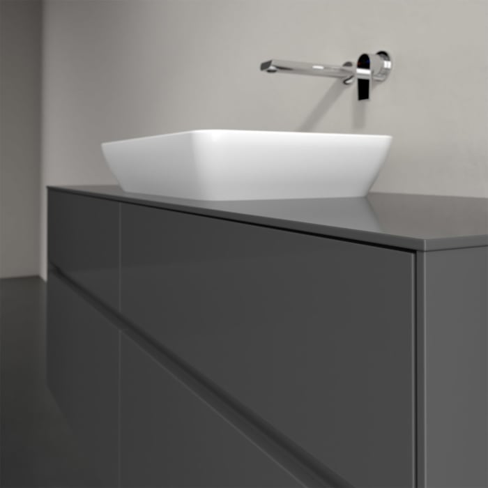 Villeroy & Boch Collaro Waschtischunterschrank 140 x 50 cm, mit 4 Auszügen und LED-Beleuchtung für Venticello Waschtisch