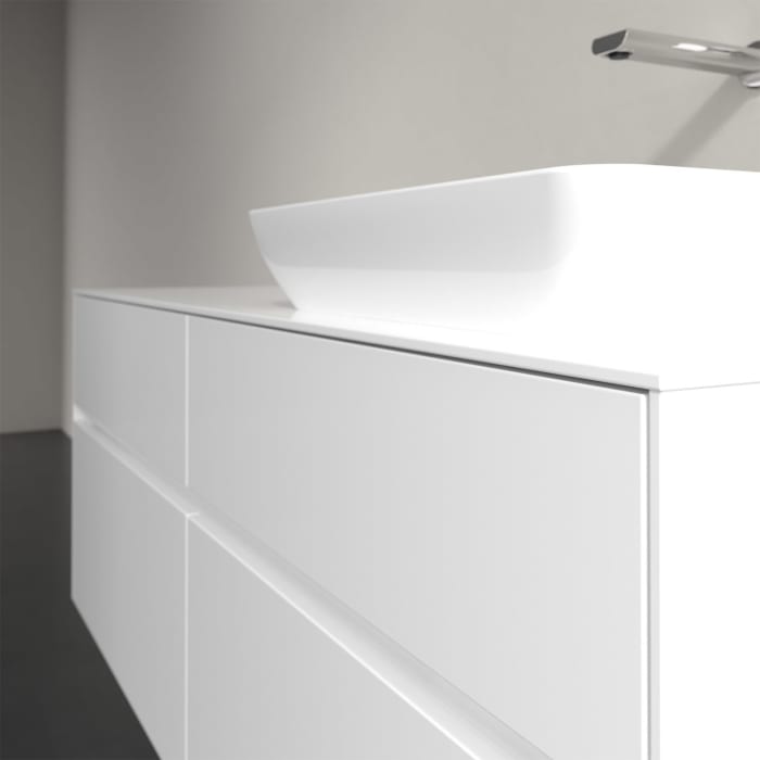 Villeroy & Boch Collaro Waschtischunterschrank 140 x 50 cm, mit 4 Auszügen und LED-Beleuchtung für Venticello Waschtisch