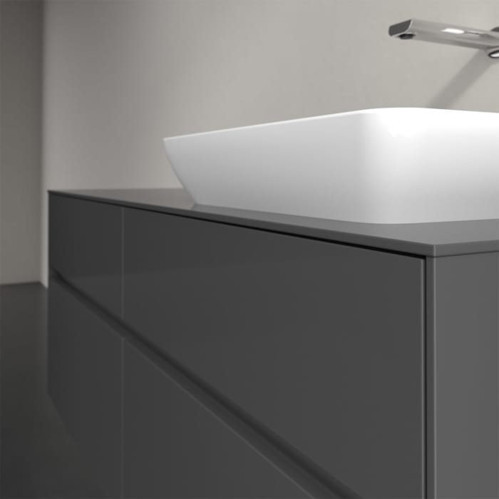 Villeroy & Boch Collaro Waschtischunterschrank 140 x 50 cm, mit 4 Auszügen und LED-Beleuchtung für Venticello Waschtisch