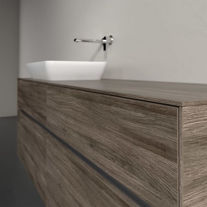 Villeroy & Boch Collaro Waschtischunterschrank 160 x 50 cm, mit 4 Auszügen und LED-Beleuchtung für Venticello Waschtisch