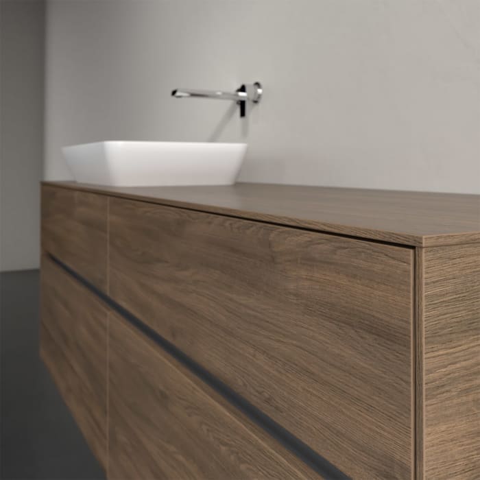 Villeroy & Boch Collaro Waschtischunterschrank 160 x 50 cm, mit 4 Auszügen und LED-Beleuchtung für Venticello Waschtisch