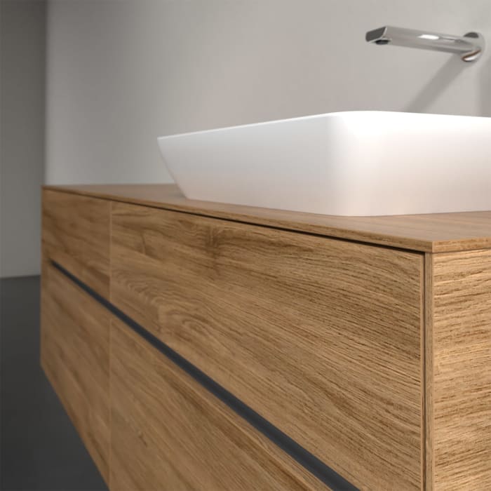 Villeroy & Boch Collaro Waschtischunterschrank 160 x 50 cm, mit 4 Auszügen und LED-Beleuchtung für Venticello Waschtisch