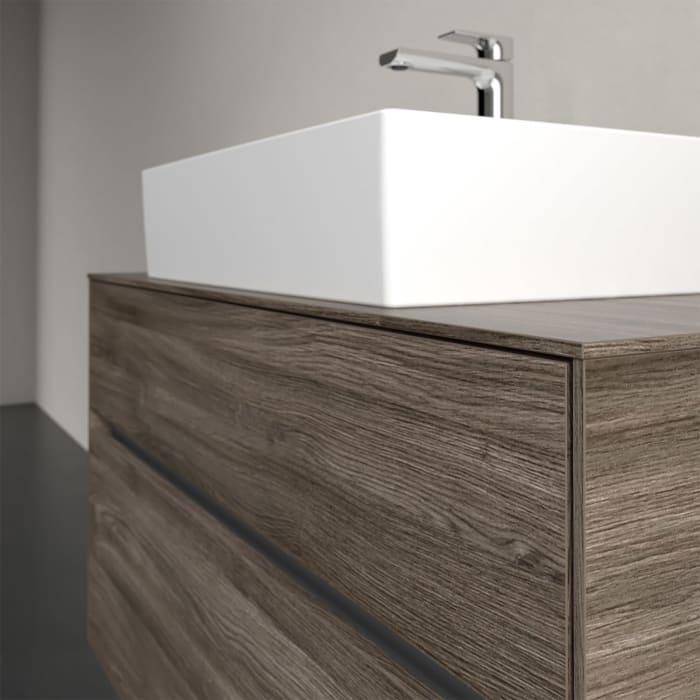 Villeroy & Boch Collaro Waschtischunterschrank 100 x 50 cm, mit 2 Auszügen und LED-Beleuchtung