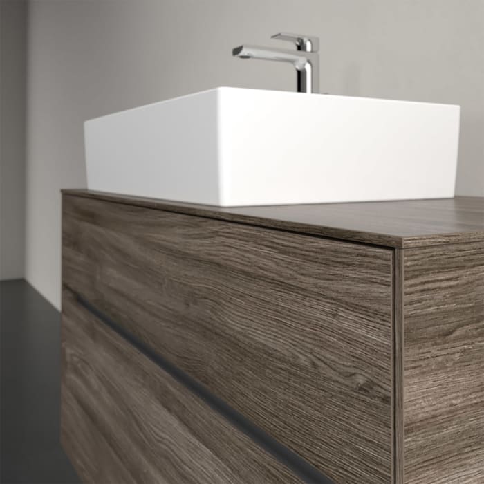 Villeroy & Boch Collaro Waschtischunterschrank 100 x 50 cm, mit 2 Auszügen und LED-Beleuchtung