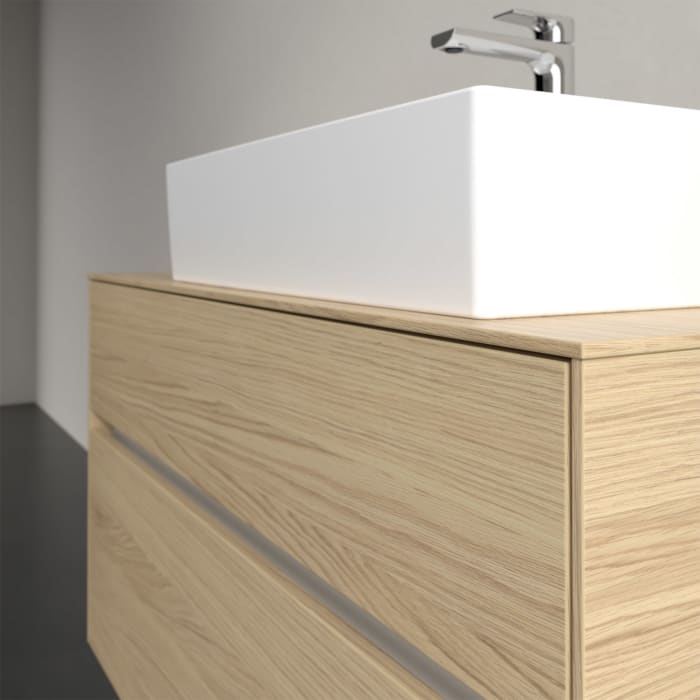 Villeroy & Boch Collaro Waschtischunterschrank 100 x 50 cm, mit 2 Auszügen und LED-Beleuchtung