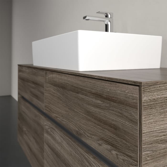 Villeroy & Boch Collaro Waschtischunterschrank 120 x 50 cm, mit 4 Auszügen und LED-Beleuchtung