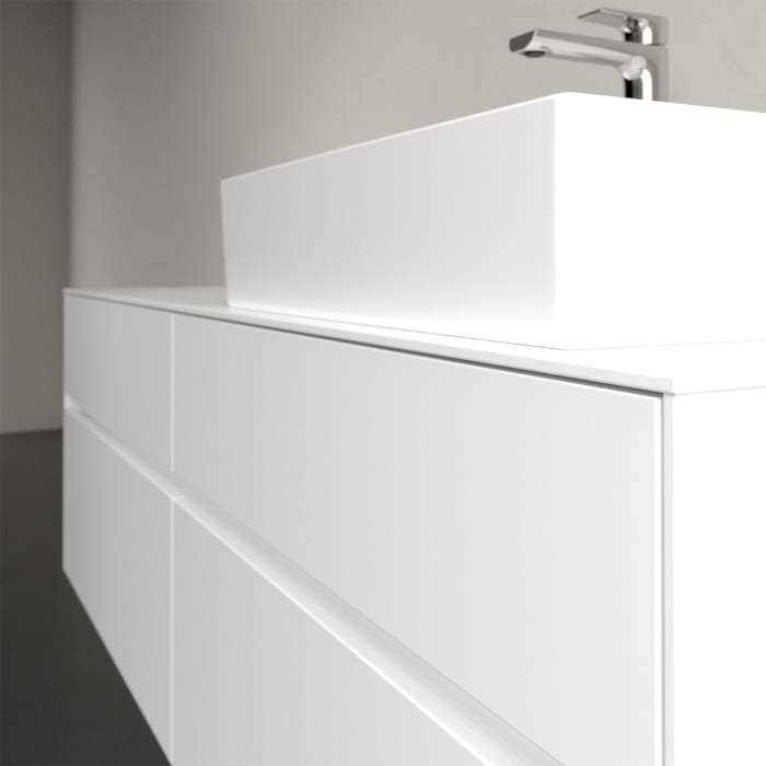 Villeroy & Boch Collaro Waschtischunterschrank 160 x 50 cm, mit 4 Auszügen und LED-Beleuchtung