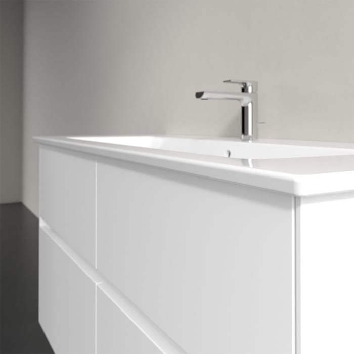 Villeroy & Boch Collaro Waschtischunterschrank 116 x 48 cm, mit 4 Auszügen und LED-Beleuchtung für Venticello Waschtisch