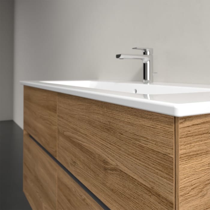 Villeroy & Boch Collaro Waschtischunterschrank 116 x 48 cm, mit 4 Auszügen und LED-Beleuchtung für Venticello Waschtisch