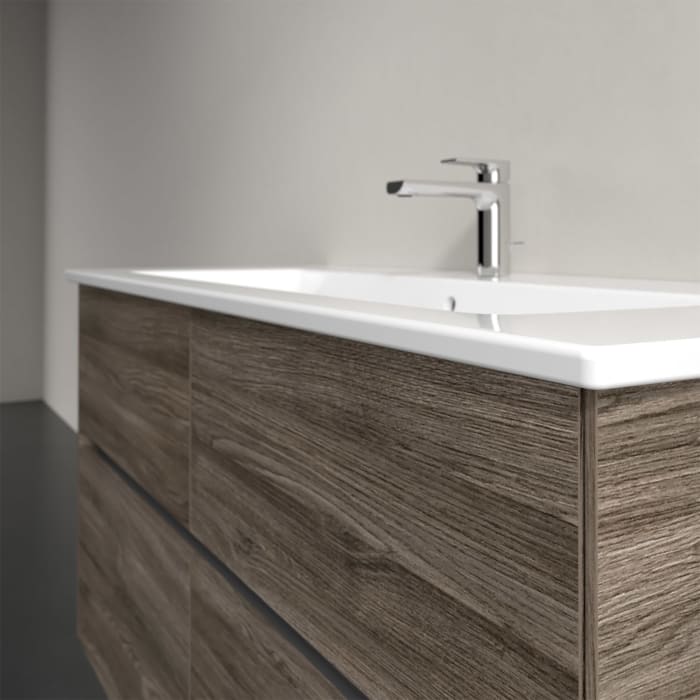 Villeroy & Boch Collaro Waschtischunterschrank 116 x 48 cm, mit 4 Auszügen und LED-Beleuchtung für Venticello Waschtisch