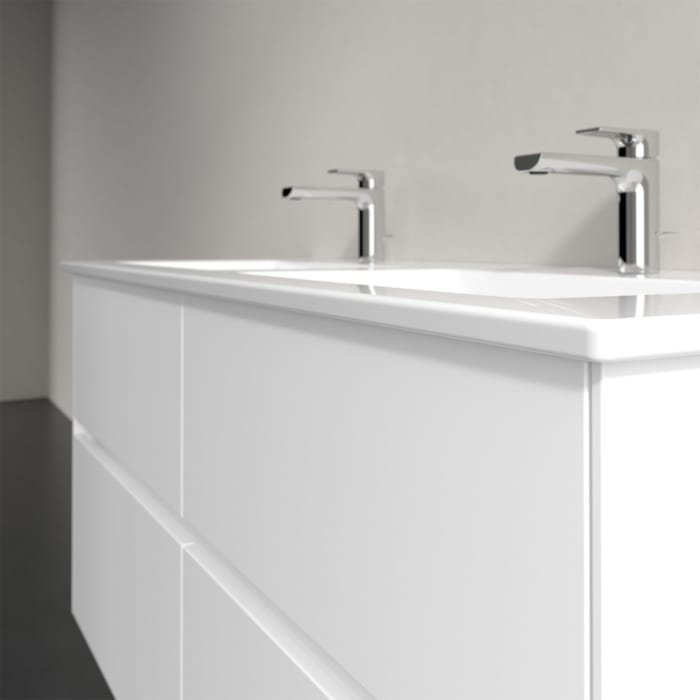 Villeroy & Boch Collaro Waschtischunterschrank 126 x 48 cm, mit 4 Auszügen und LED-Beleuchtung für Venticello Waschtisch