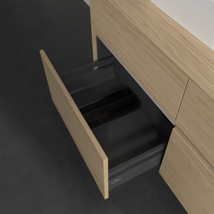 Villeroy & Boch Collaro Waschtischunterschrank 120 x 50 cm, mit 4 Auszügen und LED-Beleuchtung für Finion Waschtisch