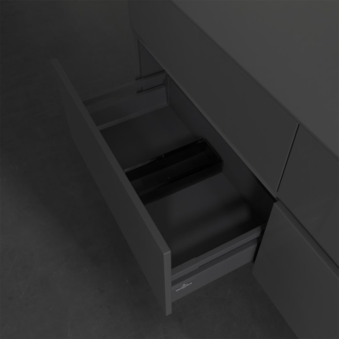 Villeroy & Boch Collaro Waschtischunterschrank 140 x 50 cm, mit 4 Auszügen und LED-Beleuchtung für Finion Waschtisch