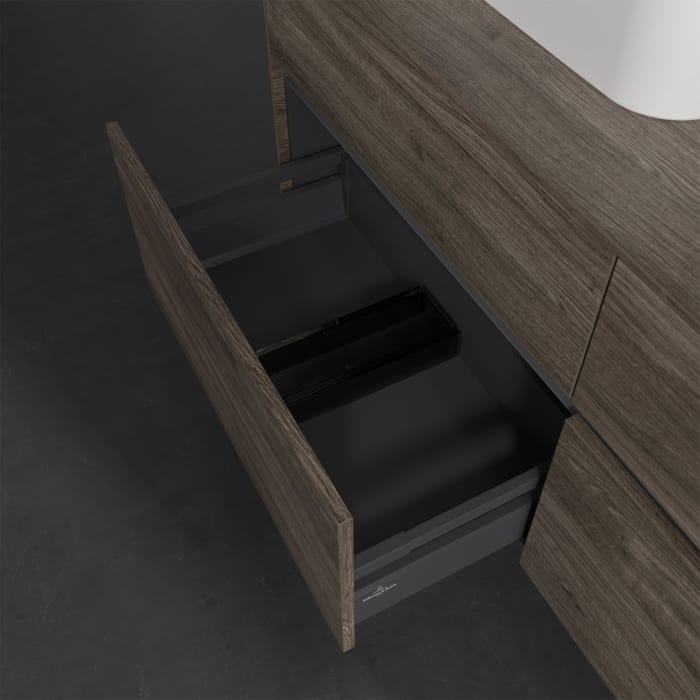 Villeroy & Boch Collaro Waschtischunterschrank 140 x 50 cm, mit 4 Auszügen für 2 Finion Waschtische