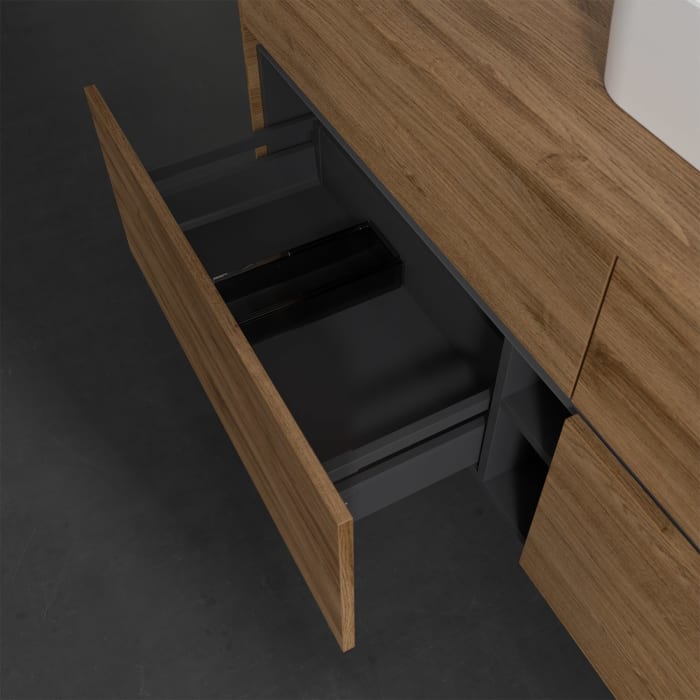 Villeroy & Boch Collaro Waschtischunterschrank 160 x 50 cm, mit 4 Auszügen für Finion Waschtisch