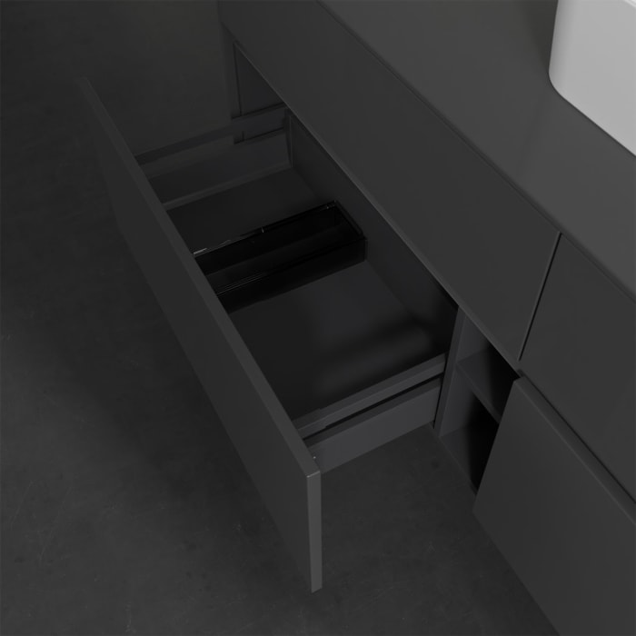 Villeroy & Boch Collaro Waschtischunterschrank 160 x 50 cm, mit 4 Auszügen und LED-Beleuchtung für Finion Waschtisch