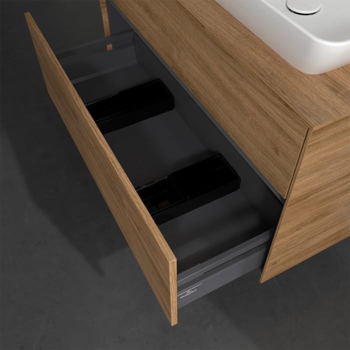 Villeroy & Boch Collaro Waschtischunterschrank 100 x 50 cm, mit 2 Auszügen für Venticello Waschtisch