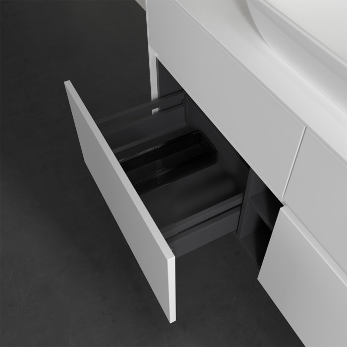 Villeroy & Boch Collaro Waschtischunterschrank 120 x 50 cm, mit 4 Auszügen und LED-Beleuchtung für Venticello Waschtisch