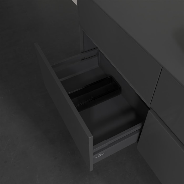 Villeroy & Boch Collaro Waschtischunterschrank 120 x 50 cm, mit 4 Auszügen und LED-Beleuchtung für Venticello Waschtisch