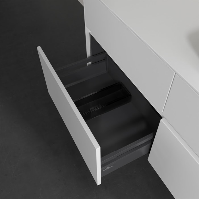 Villeroy & Boch Collaro Waschtischunterschrank 120 x 50 cm, mit 4 Auszügen und LED-Beleuchtung für Venticello Waschtisch