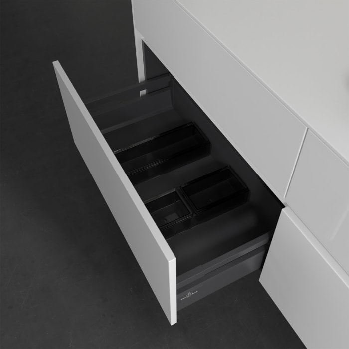Villeroy & Boch Collaro Waschtischunterschrank 140 x 50 cm, mit 4 Auszügen und LED-Beleuchtung für Venticello Waschtisch