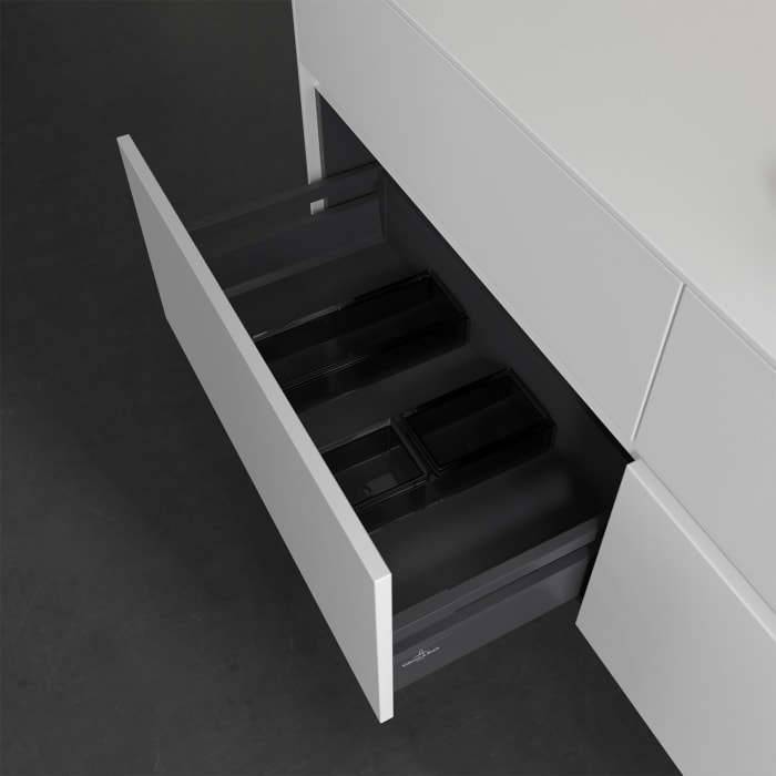 Villeroy & Boch Collaro Waschtischunterschrank 140 x 50 cm, mit 4 Auszügen und LED-Beleuchtung für Venticello Waschtisch