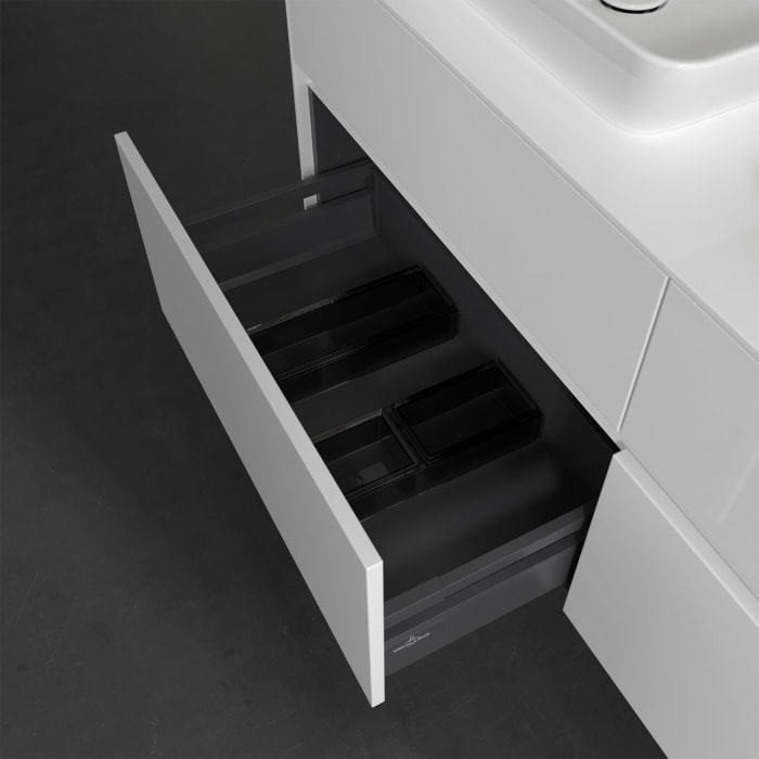 Villeroy & Boch Collaro Waschtischunterschrank 140 x 50 cm, mit 4 Auszügen für 2 Venticello Waschtische
