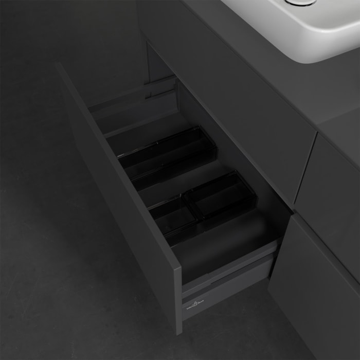 Villeroy & Boch Collaro Waschtischunterschrank 140 x 50 cm, mit 4 Auszügen für 2 Venticello Waschtische