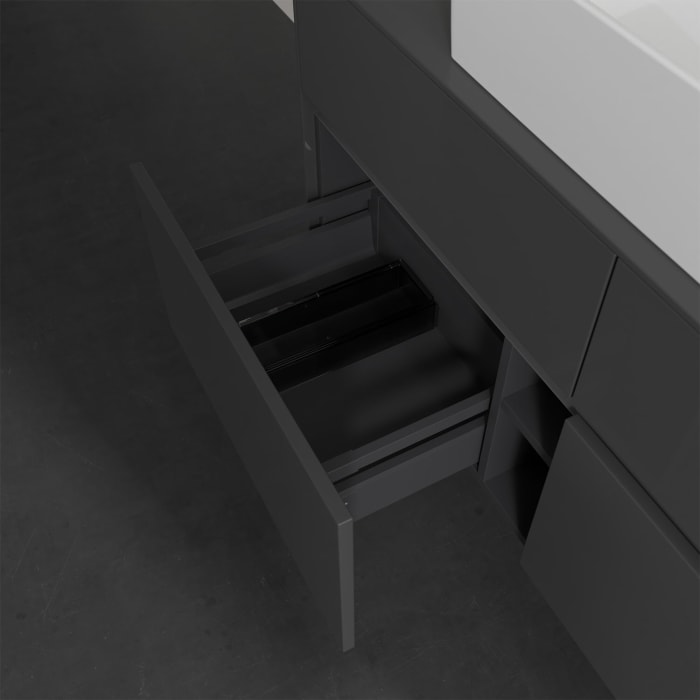 Villeroy & Boch Collaro Waschtischunterschrank 120 x 50 cm, mit 4 Auszügen und LED-Beleuchtung