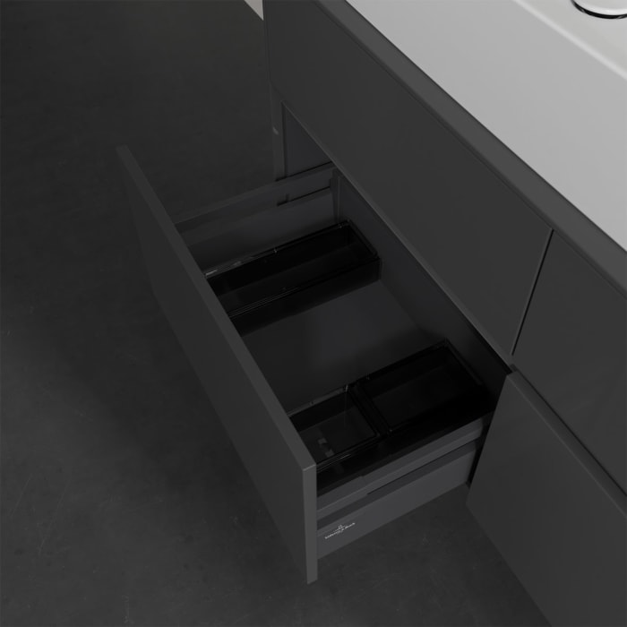 Villeroy & Boch Collaro Waschtischunterschrank 120 x 50 cm, mit 4 Auszügen und LED-Beleuchtung