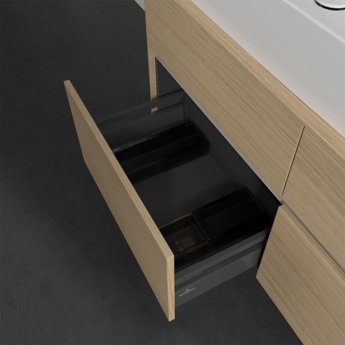Villeroy & Boch Collaro Waschtischunterschrank 120 x 50 cm, mit 4 Auszügen und LED-Beleuchtung