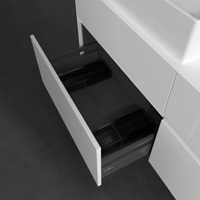Villeroy & Boch Collaro Waschtischunterschrank 140 x 50 cm, mit 4 Auszügen und LED-Beleuchtung