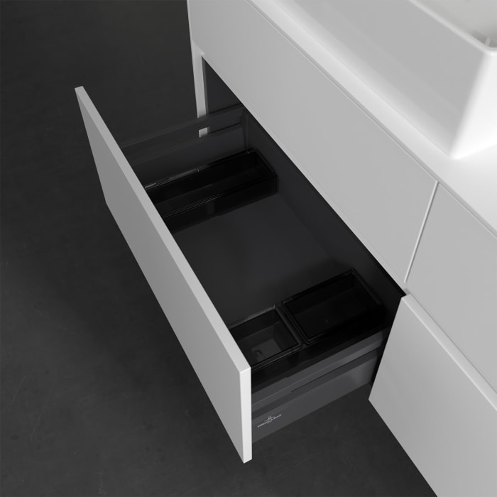 Villeroy & Boch Collaro Waschtischunterschrank 140 x 50 cm, mit 4 Auszügen und LED-Beleuchtung
