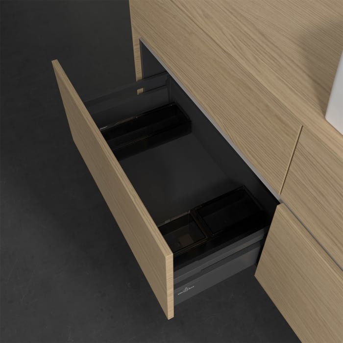 Villeroy & Boch Collaro Waschtischunterschrank 140 x 50 cm, mit 4 Auszügen und LED-Beleuchtung