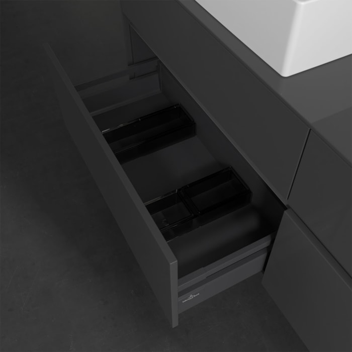 Villeroy & Boch Collaro Waschtischunterschrank 160 x 50 cm, mit 4 Auszügen und LED-Beleuchtung