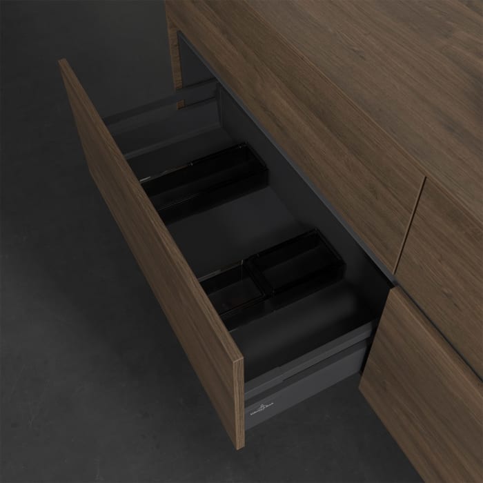 Villeroy & Boch Collaro Waschtischunterschrank 160 x 50 cm, mit 4 Auszügen und LED-Beleuchtung