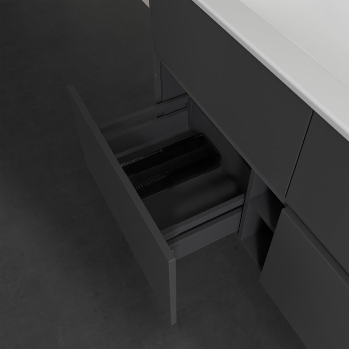 Villeroy & Boch Collaro Waschtischunterschrank 116 x 48 cm, mit 4 Auszügen und LED-Beleuchtung für Venticello Waschtisch